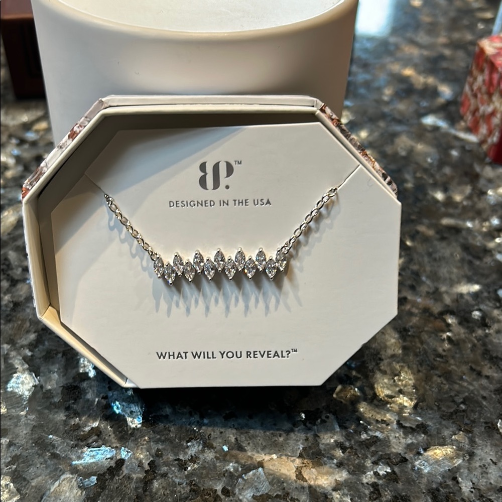 Elegant Rhodium Plated Necklace by BP
